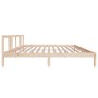 Solid wood bed frame 200x200 cm by vidaXL, Beds and slatted bases - Ref: Foro24-814904, Price: 118,99 €, Discount: %