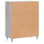 Sonoma gray engineered wood sideboard 69.5x34x90 cm by vidaXL, Sideboards - Ref: Foro24-827706, Price: 77,77 €, Discount: %