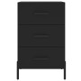 Mesita de noche madera de ingeniería negro 40x40x66 cm de vidaXL, Mesitas de noche - Ref: Foro24-827669, Precio: 71,64 €, Des...