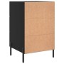 Mesita de noche madera de ingeniería negro 40x40x66 cm de vidaXL, Mesitas de noche - Ref: Foro24-827669, Precio: 71,64 €, Des...