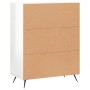 Glossy white plywood sideboard 69.5x34x90 cm by vidaXL, Sideboards - Ref: Foro24-827694, Price: 84,99 €, Discount: %