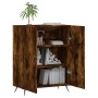 Aparador de madera de ingeniería roble ahumado 69,5x34x90 cm de vidaXL, Aparadores - Ref: Foro24-827697, Precio: 82,90 €, Des...