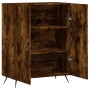 Aparador de madera de ingeniería roble ahumado 69,5x34x90 cm de vidaXL, Aparadores - Ref: Foro24-827697, Precio: 82,90 €, Des...