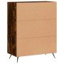 Aparador de madera de ingeniería roble ahumado 69,5x34x90 cm de vidaXL, Aparadores - Ref: Foro24-827697, Precio: 82,90 €, Des...