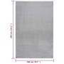 Alfombra de pelo corto esponjoso suave lavable gris 200x290 cm de vidaXL, Alfombras - Ref: Foro24-342195, Precio: 124,99 €, D...