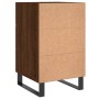 Mesita de noche madera de ingeniería marrón roble 40x40x66 cm de vidaXL, Mesitas de noche - Ref: Foro24-827691, Precio: 70,45...