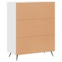 White engineered wood sideboard 69.5x34x90 cm by vidaXL, Sideboards - Ref: Foro24-827692, Price: 75,94 €, Discount: %