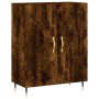 Smoked oak engineered wood sideboard 69.5x34x90 cm by vidaXL, Sideboards - Ref: Foro24-827705, Price: 72,90 €, Discount: %