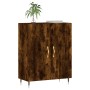 Smoked oak engineered wood sideboard 69.5x34x90 cm by vidaXL, Sideboards - Ref: Foro24-827705, Price: 72,90 €, Discount: %