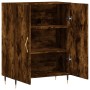 Aparador de madera de ingeniería roble ahumado 69,5x34x90 cm de vidaXL, Aparadores - Ref: Foro24-827705, Precio: 72,90 €, Des...