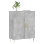 Aparador de madera de ingeniería gris hormigón 69,5x34x90 cm de vidaXL, Aparadores - Ref: Foro24-827712, Precio: 77,96 €, Des...