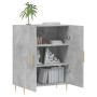 Aparador de madera de ingeniería gris hormigón 69,5x34x90 cm de vidaXL, Aparadores - Ref: Foro24-827712, Precio: 77,96 €, Des...