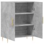 Aparador de madera de ingeniería gris hormigón 69,5x34x90 cm de vidaXL, Aparadores - Ref: Foro24-827712, Precio: 77,96 €, Des...