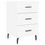 White engineered wood bedside table 40x40x66 cm by vidaXL, Nightstands - Ref: Foro24-827676, Price: 65,44 €, Discount: %