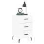 White engineered wood bedside table 40x40x66 cm by vidaXL, Nightstands - Ref: Foro24-827676, Price: 65,44 €, Discount: %