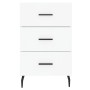 White engineered wood bedside table 40x40x66 cm by vidaXL, Nightstands - Ref: Foro24-827676, Price: 65,44 €, Discount: %