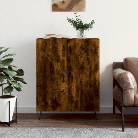 Smoked oak engineered wood sideboard 69.5x34x90 cm by vidaXL, Sideboards - Ref: Foro24-827721, Price: 72,02 €, Discount: %