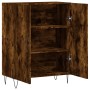 Aparador de madera de ingeniería roble ahumado 69,5x34x90 cm de vidaXL, Aparadores - Ref: Foro24-827721, Precio: 72,02 €, Des...