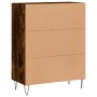 Aparador de madera de ingeniería roble ahumado 69,5x34x90 cm de vidaXL, Aparadores - Ref: Foro24-827721, Precio: 72,02 €, Des...