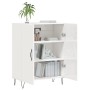 Aparador de madera contrachapada blanco brillante 69,5x34x90 cm de vidaXL, Aparadores - Ref: Foro24-827718, Precio: 79,28 €, ...