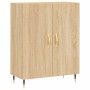 Aparador de madera de ingeniería roble Sonoma 69,5x34x90 cm de vidaXL, Aparadores - Ref: Foro24-827703, Precio: 73,59 €, Desc...