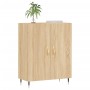 Aparador de madera de ingeniería roble Sonoma 69,5x34x90 cm de vidaXL, Aparadores - Ref: Foro24-827703, Precio: 73,59 €, Desc...