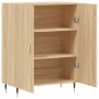 Aparador de madera de ingeniería roble Sonoma 69,5x34x90 cm de vidaXL, Aparadores - Ref: Foro24-827703, Precio: 73,59 €, Desc...