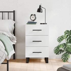 White engineered wood bedside table 40x40x66 cm by vidaXL, Nightstands - Ref: Foro24-827684, Price: 67,99 €, Discount: %