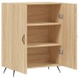 Aparador de madera de ingeniería roble Sonoma 69,5x34x90 cm de vidaXL, Aparadores - Ref: Foro24-827695, Precio: 82,90 €, Desc...