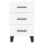 White engineered wood bedside table 40x40x66 cm by vidaXL, Nightstands - Ref: Foro24-827684, Price: 67,22 €, Discount: %