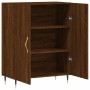 Aparador de madera de ingeniería marrón roble 69,5x34x90 cm de vidaXL, Aparadores - Ref: Foro24-827707, Precio: 75,58 €, Desc...