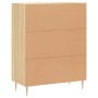 Aparador de madera de ingeniería roble Sonoma 69,5x34x90 cm de vidaXL, Aparadores - Ref: Foro24-827711, Precio: 83,97 €, Desc...