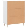 Sideboard aus weißem Holzwerkstoff 69,5x34x90 cm von vidaXL, Sideboards - Ref: Foro24-827708, Preis: 82,84 €, Rabatt: %