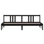 Estructura de cama de madera maciza negro 200x200 cm de vidaXL, Camas y somieres - Ref: Foro24-814908, Precio: 103,95 €, Desc...