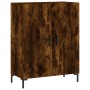 Smoked oak engineered wood sideboard 69.5x34x90 cm by vidaXL, Sideboards - Ref: Foro24-827729, Price: 87,39 €, Discount: %