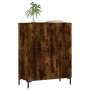 Smoked oak engineered wood sideboard 69.5x34x90 cm by vidaXL, Sideboards - Ref: Foro24-827729, Price: 87,39 €, Discount: %