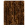 Smoked oak engineered wood sideboard 69.5x34x90 cm by vidaXL, Sideboards - Ref: Foro24-827729, Price: 87,39 €, Discount: %