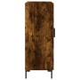 Aparador de madera de ingeniería roble ahumado 69,5x34x90 cm de vidaXL, Aparadores - Ref: Foro24-827729, Precio: 87,39 €, Des...