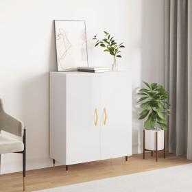 Glossy white plywood sideboard 69.5x34x90 cm by vidaXL, Sideboards - Ref: Foro24-827702, Price: 82,50 €, Discount: %