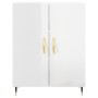 Glossy white plywood sideboard 69.5x34x90 cm by vidaXL, Sideboards - Ref: Foro24-827702, Price: 82,43 €, Discount: %