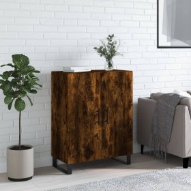 Aparador de madera de ingeniería roble ahumado 69,5x34x90 cm de vidaXL, Aparadores - Ref: Foro24-827753, Precio: 92,87 €, Des...