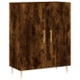 Aparador de madera de ingeniería roble ahumado 69,5x34x90 cm de vidaXL, Aparadores - Ref: Foro24-827713, Precio: 77,96 €, Des...