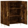 Aparador de madera de ingeniería roble ahumado 69,5x34x90 cm de vidaXL, Aparadores - Ref: Foro24-827713, Precio: 77,96 €, Des...