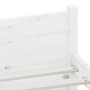 White single solid wood bed frame 75x190 cm by vidaXL, Beds and slatted bases - Ref: Foro24-815005, Price: 78,06 €, Discount: %