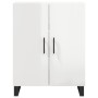 Glossy white plywood sideboard 69.5x34x90 cm by vidaXL, Sideboards - Ref: Foro24-827750, Price: 101,99 €, Discount: %