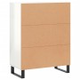 Glossy white plywood sideboard 69.5x34x90 cm by vidaXL, Sideboards - Ref: Foro24-827750, Price: 101,99 €, Discount: %