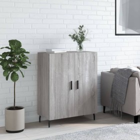 Sonoma gray engineered wood sideboard 69.5x34x90 cm by vidaXL, Sideboards - Ref: Foro24-827746, Price: 84,17 €, Discount: %