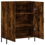 Smoked oak engineered wood sideboard 69.5x34x90 cm by vidaXL, Sideboards - Ref: Foro24-827737, Price: 80,99 €, Discount: %