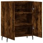 Aparador de madera de ingeniería roble ahumado 69,5x34x90 cm de vidaXL, Aparadores - Ref: Foro24-827745, Precio: 88,57 €, Des...