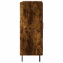 Aparador de madera de ingeniería roble ahumado 69,5x34x90 cm de vidaXL, Aparadores - Ref: Foro24-827745, Precio: 88,57 €, Des...